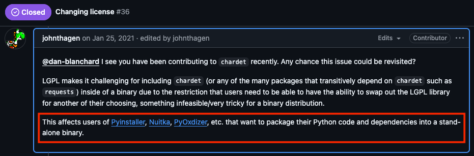LGPL binary challenge